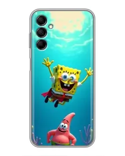 Чехол для Samsung Galaxy M14 5g (M146) с картинкой «Спанч Боб под водой»