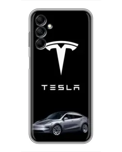 Чехол для Samsung Galaxy M14 5g (M146) с картинкой «Tesla Model Y»