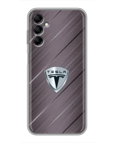 Чехол для Samsung Galaxy M14 5g (M146) с картинкой «Металлическая текстура Tesla»