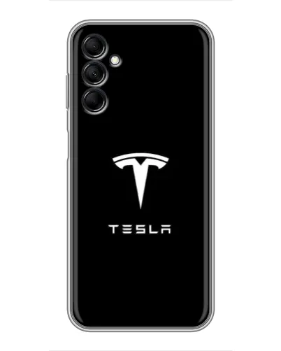 Чехол для Samsung Galaxy M14 5g (M146) с картинкой «Tesla White Logo»