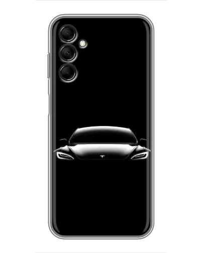 Чехол для Samsung Galaxy M14 5g (M146) с картинкой «Фары Tesla Night»
