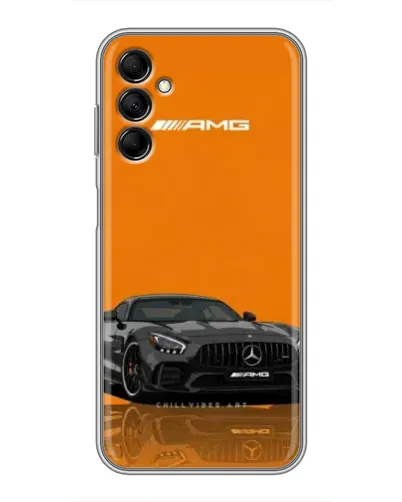 Чехол для Samsung Galaxy M14 5g (M146) с картинкой «Оранжевый Mercedes AMG»