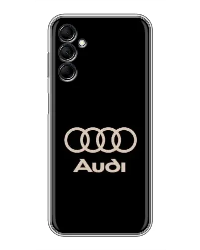 Чехол для Samsung Galaxy M14 5g (M146) с картинкой «Audi — золотой логотип»