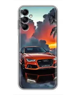 Чехол для Samsung Galaxy M14 5g (M146) с картинкой «Audi — закат»