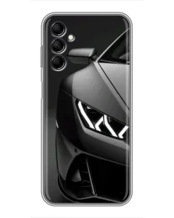 Чехол для Samsung Galaxy M14 5g (M146) с картинкой «Lamborghini фары детализация»