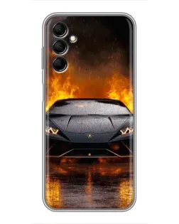 Чехол для Samsung Galaxy M14 5g (M146) с картинкой «Lamborghini в огне»