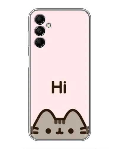 Чехол для Samsung Galaxy M14 5g (M146) с картинкой «Пушин говорит Hi»