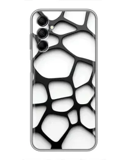 Чехол для Samsung Galaxy M14 5g (M146) с картинкой «Белая объемная сетка» Чехол для Samsung Galaxy M14 5g (M146) с картинкой «Белая объемная сетка»
