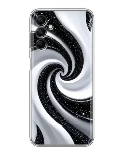 Чехол для Samsung Galaxy M14 5g (M146) с картинкой «Черно-белая спираль»