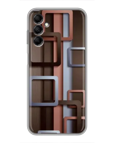 Чехол для Samsung Galaxy M14 5g (M146) с картинкой «Коричневые объемные квадраты» Чехол для Samsung Galaxy M14 5g (M146) с картинкой «Коричневые объемные квадраты»