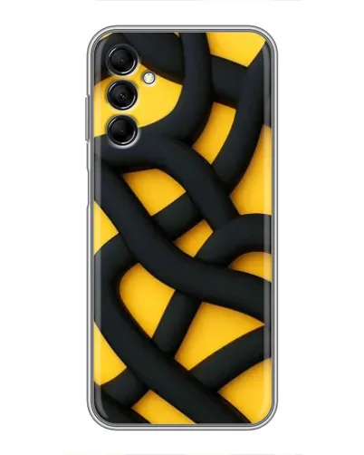 Чехол для Samsung Galaxy M14 5g (M146) с картинкой «Черное желтое переплетение» Чехол для Samsung Galaxy M14 5g (M146) с картинкой «Черное желтое переплетение»