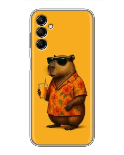 Чехол для Samsung Galaxy M14 5g (M146) с картинкой «Капибара на отдыхе»