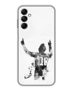 Чехол для Samsung Galaxy M14 5g (M146) с картинкой «Черно-белый силуэт Месси» Чехол для Samsung Galaxy M14 5g (M146) с картинкой «Черно-белый силуэт Месси»