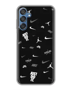 Чехол для Samsung Galaxy M15 (M156) с картинкой «Nike Black Pattern»