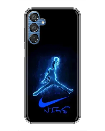 Чехол для Samsung Galaxy M15 (M156) с картинкой «Jordan Neon Blue» Чехол для Samsung Galaxy M15 (M156) с картинкой «Jordan Neon Blue»