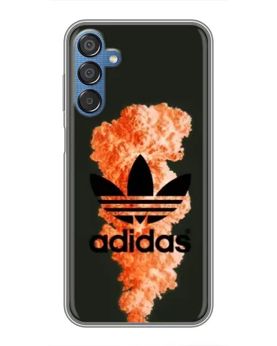 Чехол для Samsung Galaxy M15 (M156) с картинкой «Оранжевый дым Adidas»