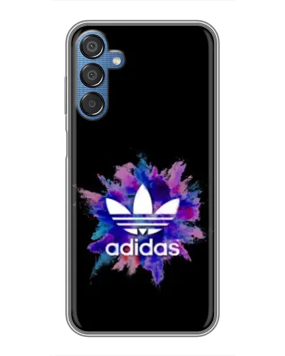 Чехол для Samsung Galaxy M15 (M156) с картинкой «Взрыв красок Adidas»
