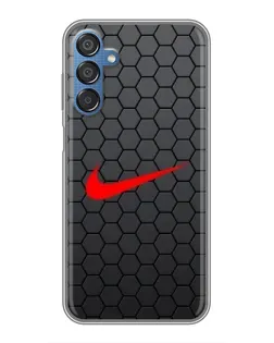 Чехол для Samsung Galaxy M15 (M156) с картинкой «Nike — карбоновая сетка» Чехол для Samsung Galaxy M15 (M156) с картинкой «Nike — карбоновая сетка»