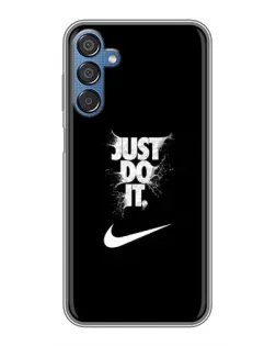 Чехол для Samsung Galaxy M15 (M156) с картинкой «Текстовый принт Nike»