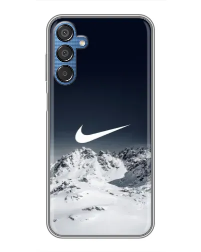 Чехол для Samsung Galaxy M15 (M156) с картинкой «Nike — зимние горы» Чехол для Samsung Galaxy M15 (M156) с картинкой «Nike — зимние горы»