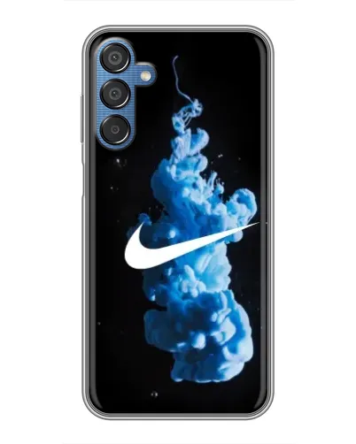 Чехол для Samsung Galaxy M15 (M156) с картинкой «Nike и синий дым» Чехол для Samsung Galaxy M15 (M156) с картинкой «Nike и синий дым»