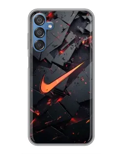 Чехол для Samsung Galaxy M15 (M156) с картинкой «Nike — эффект разломов»