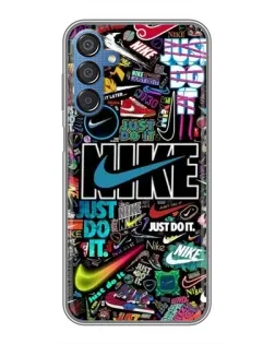 Чехол для Samsung Galaxy M15 (M156) с картинкой «Яркий коллаж Nike»