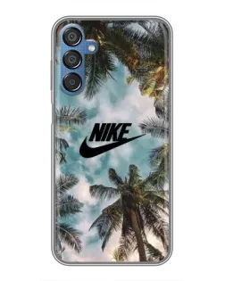 Чехол для Samsung Galaxy M15 (M156) с картинкой «Тропический принт Nike»