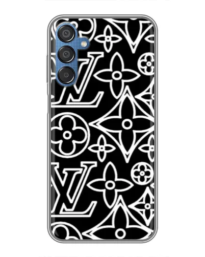 Чехол для Samsung Galaxy M15 (M156) с картинкой «Черно-белый узор LV» Чехол для Samsung Galaxy M15 (M156) с картинкой «Черно-белый узор LV»