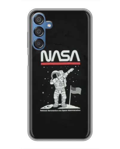 Чехол для Samsung Galaxy M15 (M156) с картинкой «NASA — шагаем по Луне» Чехол для Samsung Galaxy M15 (M156) с картинкой «NASA — шагаем по Луне»