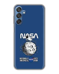 Чехол для Samsung Galaxy M15 (M156) с картинкой «NASA — лунная миссия»