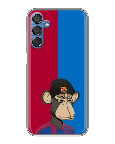 Чехол для Samsung Galaxy M15 (M156) с картинкой «Bored Ape — фанат Барсы»