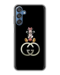 Чехол для Samsung Galaxy M15 (M156) с картинкой «Минни Маус на лого»
