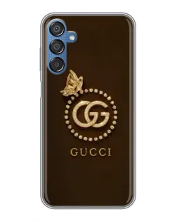 Чехол для Samsung Galaxy M15 (M156) с картинкой «Gucci — золотая бабочка»