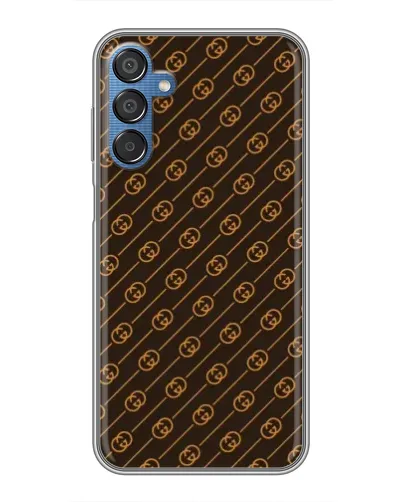 Чехол для Samsung Galaxy M15 (M156) с картинкой «Gucci — золотые диагонали» Чехол для Samsung Galaxy M15 (M156) с картинкой «Gucci — золотые диагонали»
