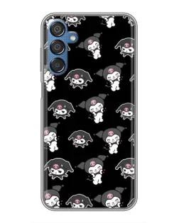 Чехол для Samsung Galaxy M15 (M156) с картинкой «Черный паттерн Kuromi» Чехол для Samsung Galaxy M15 (M156) с картинкой «Черный паттерн Kuromi»