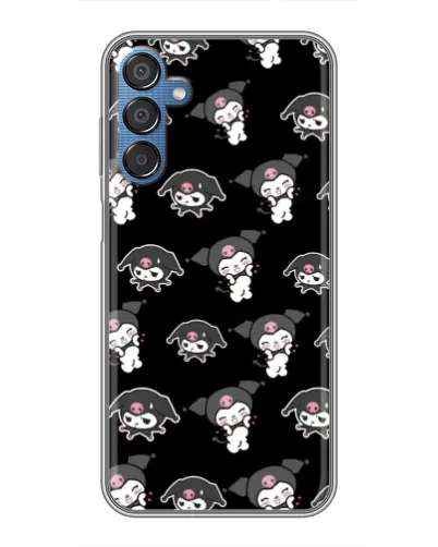 Чехол для Samsung Galaxy M15 (M156) с картинкой «Черный паттерн Kuromi» Чехол для Samsung Galaxy M15 (M156) с картинкой «Черный паттерн Kuromi»