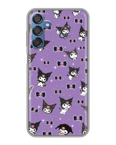 Чехол для Samsung Galaxy M15 (M156) с картинкой «Kuromi — паттерн» Чехол для Samsung Galaxy M15 (M156) с картинкой «Kuromi — паттерн»