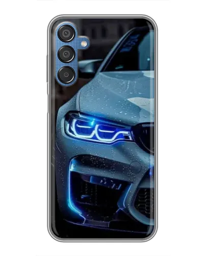 Чехол для Samsung Galaxy M15 (M156) с картинкой «Взгляд BMW с синими фарами» Чехол для Samsung Galaxy M15 (M156) с картинкой «Взгляд BMW с синими фарами»