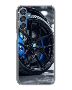 Чехол для Samsung Galaxy M15 (M156) с картинкой «Колесо BMW вблизи»