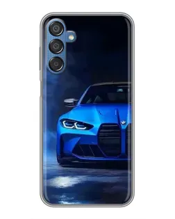 Чехол для Samsung Galaxy M15 (M156) с картинкой «Голубая BMW M4»