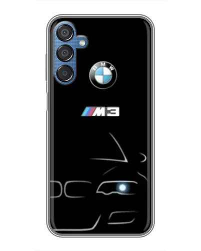 Чехол для Samsung Galaxy M15 (M156) с картинкой «Минималистичный принт BMW M3» Чехол для Samsung Galaxy M15 (M156) с картинкой «Минималистичный принт BMW M3»