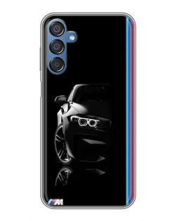 Чехол для Samsung Galaxy M15 (M156) с картинкой «Силуэт BMW в темноте»