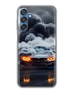 Чехол для Samsung Galaxy M15 (M156) с картинкой «BMW в дыму»