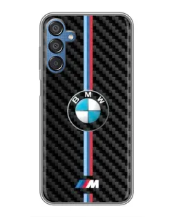 Чехол для Samsung Galaxy M15 (M156) с картинкой «Эмблема BMW и карбон»