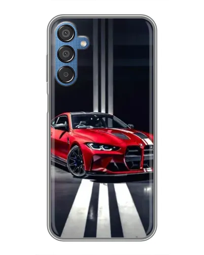 Чехол для Samsung Galaxy M15 (M156) с картинкой «Красная BMW на дороге» Чехол для Samsung Galaxy M15 (M156) с картинкой «Красная BMW на дороге»