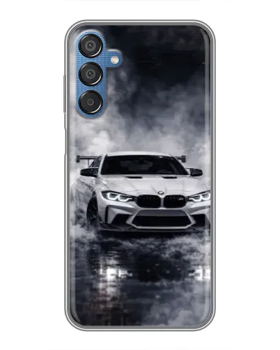 Чехол для Samsung Galaxy M15 (M156) с картинкой «BMW сквозь туман» Чехол для Samsung Galaxy M15 (M156) с картинкой «BMW сквозь туман»