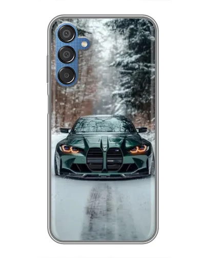 Чехол для Samsung Galaxy M15 (M156) с картинкой «BMW в зимнем лесу» Чехол для Samsung Galaxy M15 (M156) с картинкой «BMW в зимнем лесу»