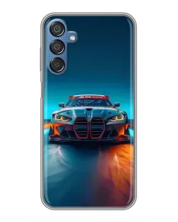 Чехол для Samsung Galaxy M15 (M156) с картинкой «BMW — огни неона»