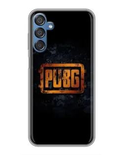Чехол для Samsung Galaxy M15 (M156) с картинкой «PUBG — золотой логотип»